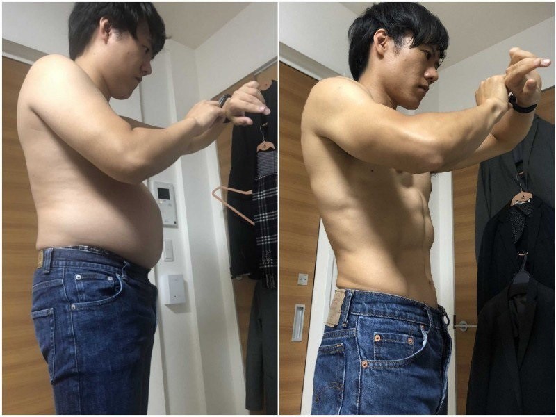 This Man Got Rid Of His Gut Working Out 4-Minutes a Day For Five Months