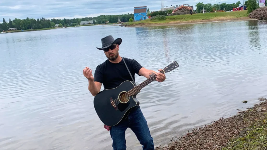 Backwoods New Brunswick outlaw country musician The Outlaw Reverend