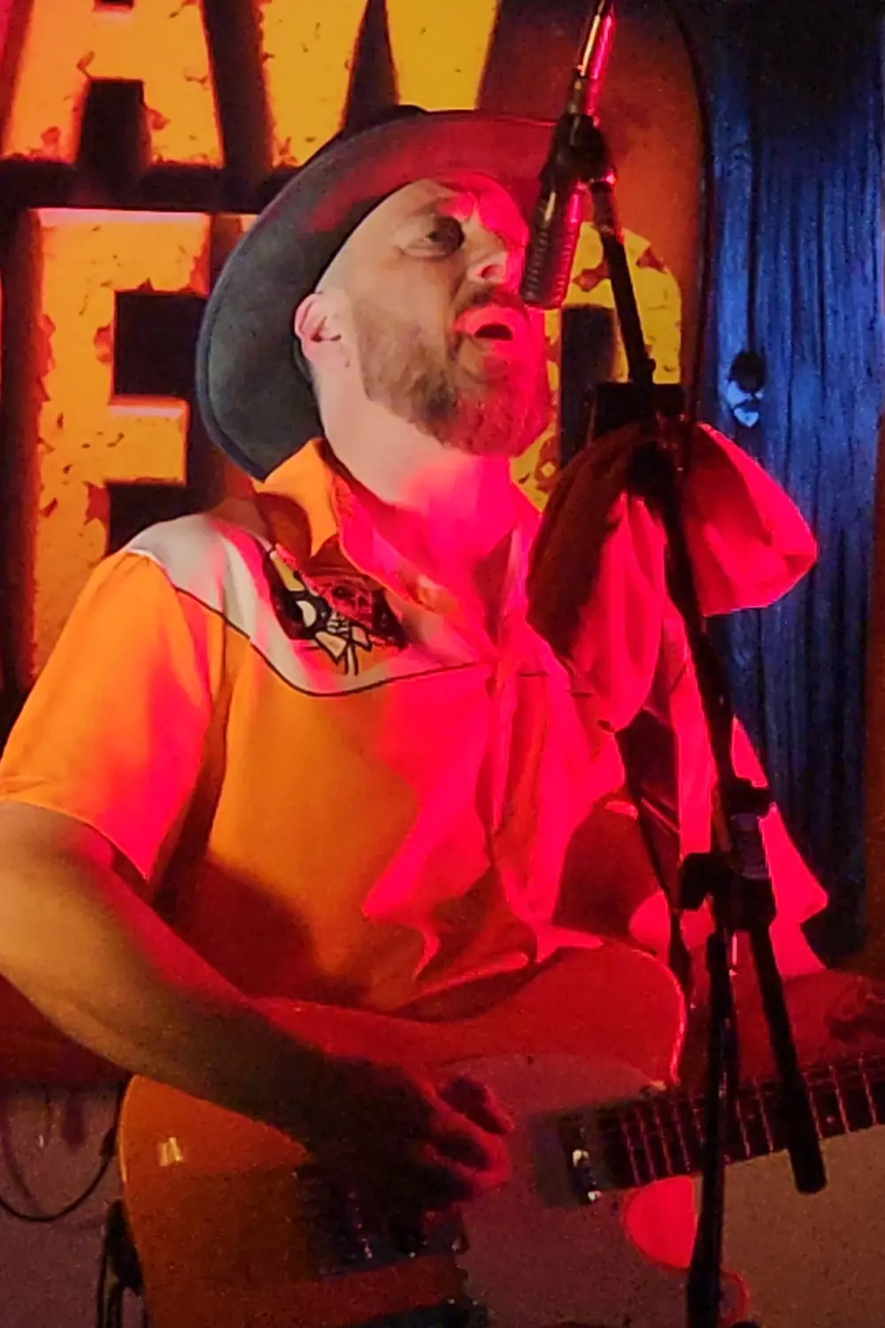 The Outlaw Reverend performing independent outlaw country rock in Fredericton